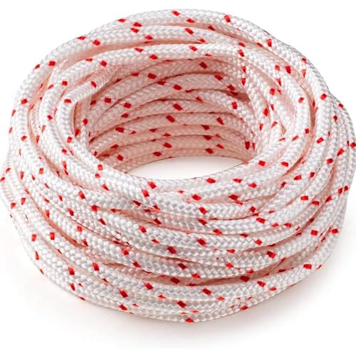 Rücklaufstarterseil Ersatzseil 10 Meters Ø3,5 mm Seilzugstarter Starterseil Rasenmäher Seilzug Ersatz Zugseil Starterseil Rasenmäher für Stihl Craftsman Husqvarna Kettensägen Rasenmäher und Trimmer