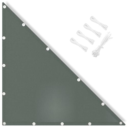 IOAOI Sun Shade Sail Waterproof, 2.5x3x3.91M Right Triangle Awning Canopy, 95% UV Block with Free Rope, Sunscreen Awning Canopy for Outdoor, Garden, Patio, Yard, Lawn, Pergola, Carport-Dark Grey