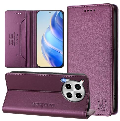 linsuyu Cover Compatible avec Tecno Camon 30 5G,Compatible avec Tecno Camon 30 5G Etui magnétique pour téléphone à Rabat Red