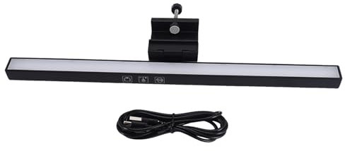 Gosera Laptop Monitor Light Bar USB E-Reading LED Work Light 3 Adjustable Color Temperature, No Screen Glare