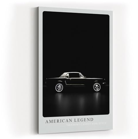 Paul Sinus Kunstdruck 40x60cm American Legend – Klassisches US-Muscle-Car im minimalistischen Stil