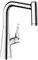 hansgrohe Metris M71 Miscelatore cucina monocomando 220, doccetta estraibile, 2 getti, cromo, 14834000