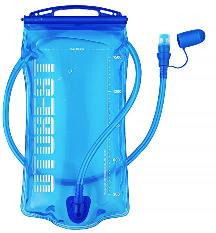 UTOBEST Hydration Bladder, Water Bladder 1L 1.5L 2L 3L, BPA Free, Leak Proof Water Reservoir for Running Cycling Hiking Camping(Two Version Connection, Random Shipment)