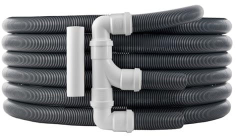 BITS4REASONS Doppeltes Twin-Abflussrohrsystem für Wohnwagen/Wohnmobil, mit 10 m langem Rohr, mit Floplast-Armaturen, CE-Norm geprüft nach EN 1451