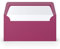 PAPERADO 25 Briefumschläge DIN lang/DL - Amarena gerippt Magenta Violett - 100 g/m² Kuvert ohne Fenster 22 x 11 cm - Umschläge mit Nassklebung gerader Klappe