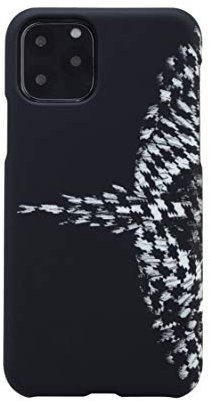 MARCELO BURLON COUNTY OF MILAN Cover/Custodia Compatibile con iPhone 11 PRO - Custodia Burlon Originale con Vetro temprato 9H - Rigida - Soft Touch e Antiurto - Protezione Frontale rialzata