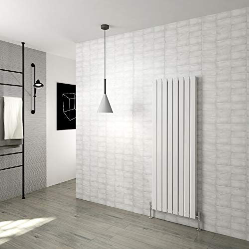 Vertical Radiator Flat Panel Designer Central Heating White Rads Double 1600x544mm