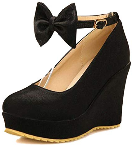 CHICMARK Damen Keilabsatz Plateau Pumps