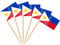 Ahfulife 100 Bandera de Palillos de Dientes Filipinas, Sándwich Bandera de Palillos de Dientes, Comida, Vasos de Papel Pasteles, Cócteles, Frutas, Suministros de Fiesta, Decoración de Bares