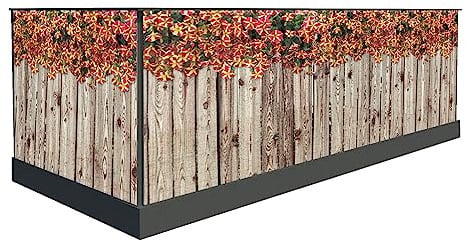 Sichtschutz für den Balkon 100cm hoch oder andere Windschutz balkonsichtschutz Balkonumrandung sichtschutz Sichtschutznmatte Terrassenüberdachung (300 x 100 cm, Muster 15)