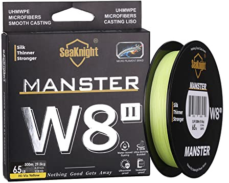 SeaKnight W8 II 8 Fili Lenza da trecciato X9 9 fili 150M/300M/500M Filo da Pesca alla Carpa Acqua salata 15-100LB