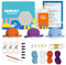 Häkelset für Anfänger, Häkeltiere Set, DIY Häkel Starter Set, mit Schritt für Schritt Anleitungsvideo, Komplettes Häkelset zur Herstellung von 3 Stück Tieren, für Erwachsene Kinder Geschenk (C)