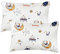 Vicloon Kinder Kissenbezug, 2 Stück Baumwolle Baby-Kissenbezug, weich atmungsaktiv, 40x60 cm Kissenbezug für Jungen Mädchen Bettwäsche -Gelber Mondstil