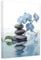 CCWACPP Zen Wall Art Spa Stone and Elegant Blue Orchid Flower on the Water Picture Canvas Prints Artwork Relax Zen Spa Meditation Room Decor (30x45cm)