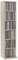 Homgoday 6-Shelf Modern CD Cabinet with 6 Compartments, Engineered Wood CD Storage Tower for Living Room, Bedroom, Office