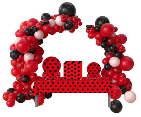Gebutstag Luftballons Ladygirl Dekoration Theme Partygeschirr Party Supplies Set für Kinder Ladygirl Gebutstag Deko