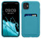 kwmobile Case Compatible with Apple iPhone 11 Case - TPU Phone Cover with Credit Card Holder - Light Blue Matte