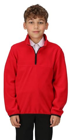 Regatta Boys Half Zip Micro Fleece Jacket, Lightweight, Warm and Sustainable Pullover Sweater - Perfect for Outdoors, Hiking, Walking & Camping