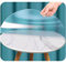 Zhaomi Film Protecteur De Nappe Ronde en PVC Givré Transparent, Nappe en Plastique Givré Transparent Rond De 1,5mm, Coussin De Protection De Table à Manger Transparente Givrée (Diameter 130cm/51in)