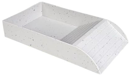 Sharplace Rampe de Piscine pour Reptiles, mangeoire pour Tortues, conteneur, Plaque d'alimentation, Grand Ornement d'aquarium, Bol d'eau pour Reptiles, Bol de, Blanc