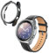 kwmobile Set da 2 Protezione Bordo Orologio Compatibile con Samsung Galaxy Watch 3 (41mm) Smartwatch - Rivestimento Glitterato trasparente/nero