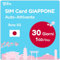 Japan SIM-Karte 30 Tage 1GB/Tag | Automatische Aktivierung | 5G-Netzwerk mit Tethering/Hotspot/Internetfreigabe