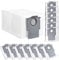 Lot de 14 sacs d'aspirateur pour roborock Saros 10R / Q Revo / Qrevo Pro / Qrevo MaxV / Qrevo Curv / Qrevo Master / S8 MaxV Ultra / S8 Max Ultra - 2,7 l - Pièces de rechange