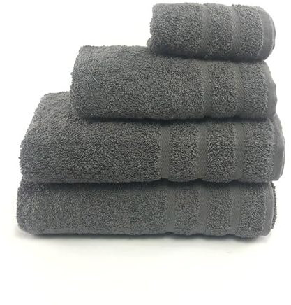 Rufino Díaz Toalla Rizo 100% Algodón 500gr/m2 Leticia (Gris - Lavabo 50x100cm)