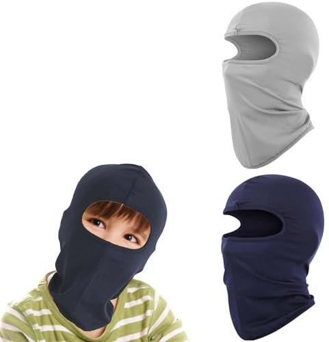 2 Stücke Sturmhaube für Kinder und Motorrad - Sturmmaske, Helm, Schlupfmütze, Bandana aus Baumwolle