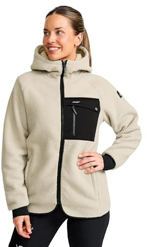 RevolutionRace Sherpa Hoodie für Damen, Outdoor Fleecejacken perfekt für Wanderungen und Outdoor-Abenteuer