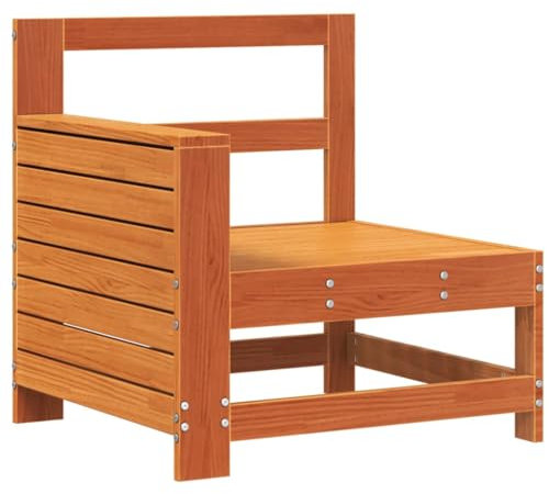 HETFTJN Balkon Eckbank Mini Sofa Sofas & Couches Mini Lounge - Gartensofa mit Armlehne 69x62x70,5 cm Massivholz Kiefer für Balkon Terrasse Schwimmbad Speisesaal