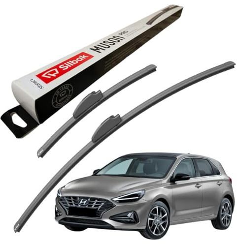 Silbak Windscreen Wipers, for HYUNDAI I30 (12/2011-03/2017) Front Wiper Blades, 650mm/350mm