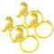 MAGICLULU 4 Stück Vogel Serviettenringe Ring Serviettenhalter Pfingstrosen Perlen Serviettenringe Goldene Tischdekoration Vogel Serviettenhalter Ahornblatt Serviettenring Vögel