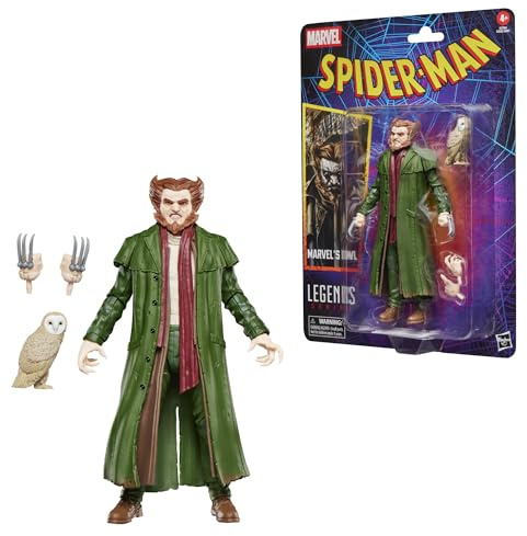 Marvel Legends Series, Figurine Marvel's Owl rétro sous Blister inspirée des Bandes dessinées Spider-Man