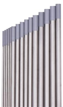 Baguette De Soudure Électrode en tungstène WC20, tige Tig professionnelle for machine à souder, pointe grise, 10 pièces(Mix(1.6 2.0 2.4 3.2))