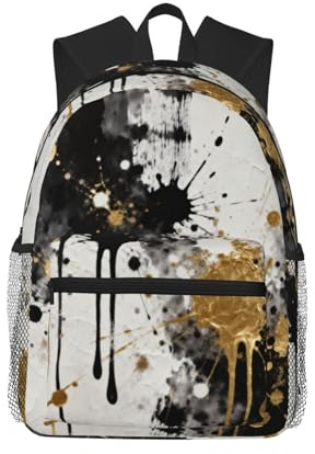 CNTDBU Splashed Ink Art Leichter Rucksack für Damen und Herren, lässiger Tagesrucksack für Reisen, Arbeit, Laptop-Tasche für tägliches Pendeln