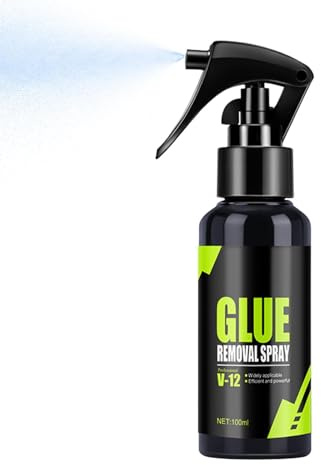 Adhesive Remover Spray - Powerful Quick Acting Cleaner Mist | Sticker Remover & Decals 100ml - For Labels Tar Glass Metal Fabric Wood Tiles Carpet Wall Floor
