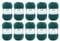 Gründl Hot Socks Pearl uni Strickwolle (kuschelig weiche Sockenwolle aus 75 % Merinowolle, 20 % Polyamid, 5 % Kaschmir, 50 g / 200 m, Nadelstärke: 2,5 - 3, 10 x 50 g), Tanne, 40 x 37 x 11 cm