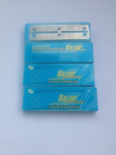 QANVEE Aluminum Magnesium Alloy Aquarium Scraper Cleaner Brush with 10 Stainless Steel Blade for Fish Reef Plant Glass Tank (Blades-40pcs)