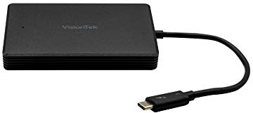 VisionTek 512GB Thunderbolt 3 Portable External SSD, [Intel Certified], Bus Powered, MacOS and Windows Compatible (NOT Compatible USB-C) - 901195