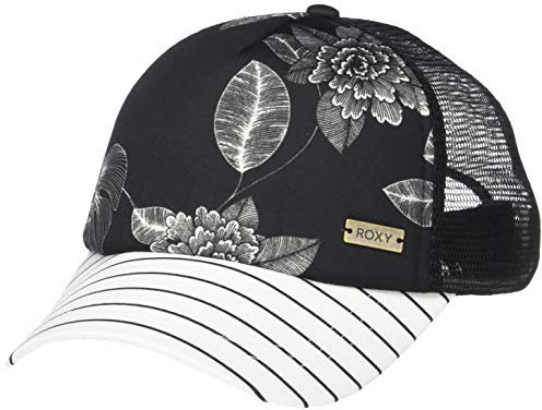Roxy Damen Water Come Down Trucker Hat Verschluss, Anthrazit Blume der Liebe, Einheitsgröße