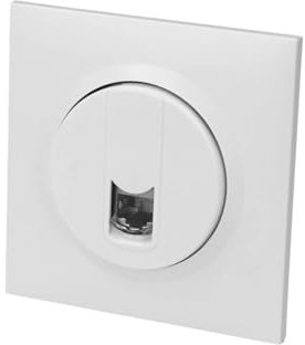 Legrand 600776 Prise RJ45 catégorie6 FTP dooxie one livré avec plaque carrée blanche