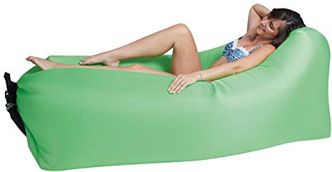 Lounger To Go Air 2.0 Liegesack Sitzsack Luft Sofa Lounge Luftcouch Sessel aufblasbar Grün