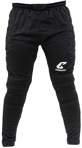 CATCH & KEEP Torwarthose Flight Protection lang & gepolstert I Torwarthose Kinder & für Erwachsene mit gepolsterten Knie & Hüften I Mit elastischen Elementen I Gr. 164