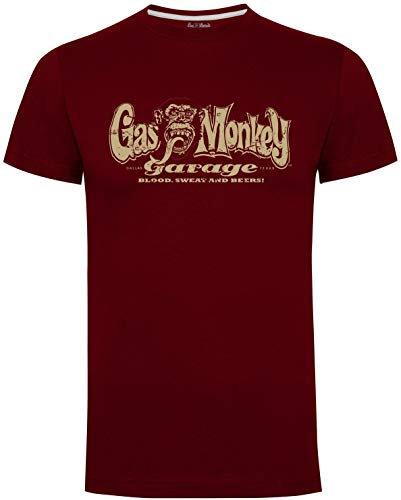 Gas Monkey Garage T-Shirt Distressed OG Logo Red-S