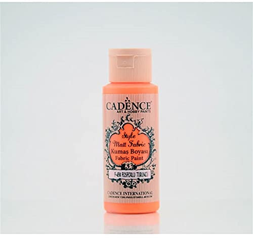 Cadence Pintura Textil Fluorescente Naranja 59ml