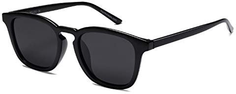 SOJOS Sonnenbrille Damen Herren Retro,Rechteckig Klassische Trendy Vintage Polarisierte Sonnenbrillen SJ2155