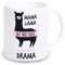 weiße TASSE -Mama Lama - null Bock auf irgendein Drama- Geschenkidee für sie KAFFEEBECHER mit lustigem Spruch Muttertag Geschenk für die Mutter (Mama)
