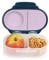b.box Mini Brotdose für Kinder mit Fächern | Bento Box, 2 Auslaufsichere Fächer | Lunchbox für Gerichte & Snacks | Platz für Ganzes Obst | BPA-frei