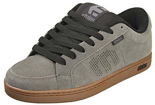 Etnies Kingpin - Classic Skate Heritage Fashion Style with on-Trend Puffy Look, Reinforced Cupsole - Grey/Black/Gum - 9
